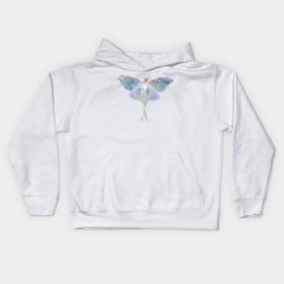 Night luna moth Kids Hoodie